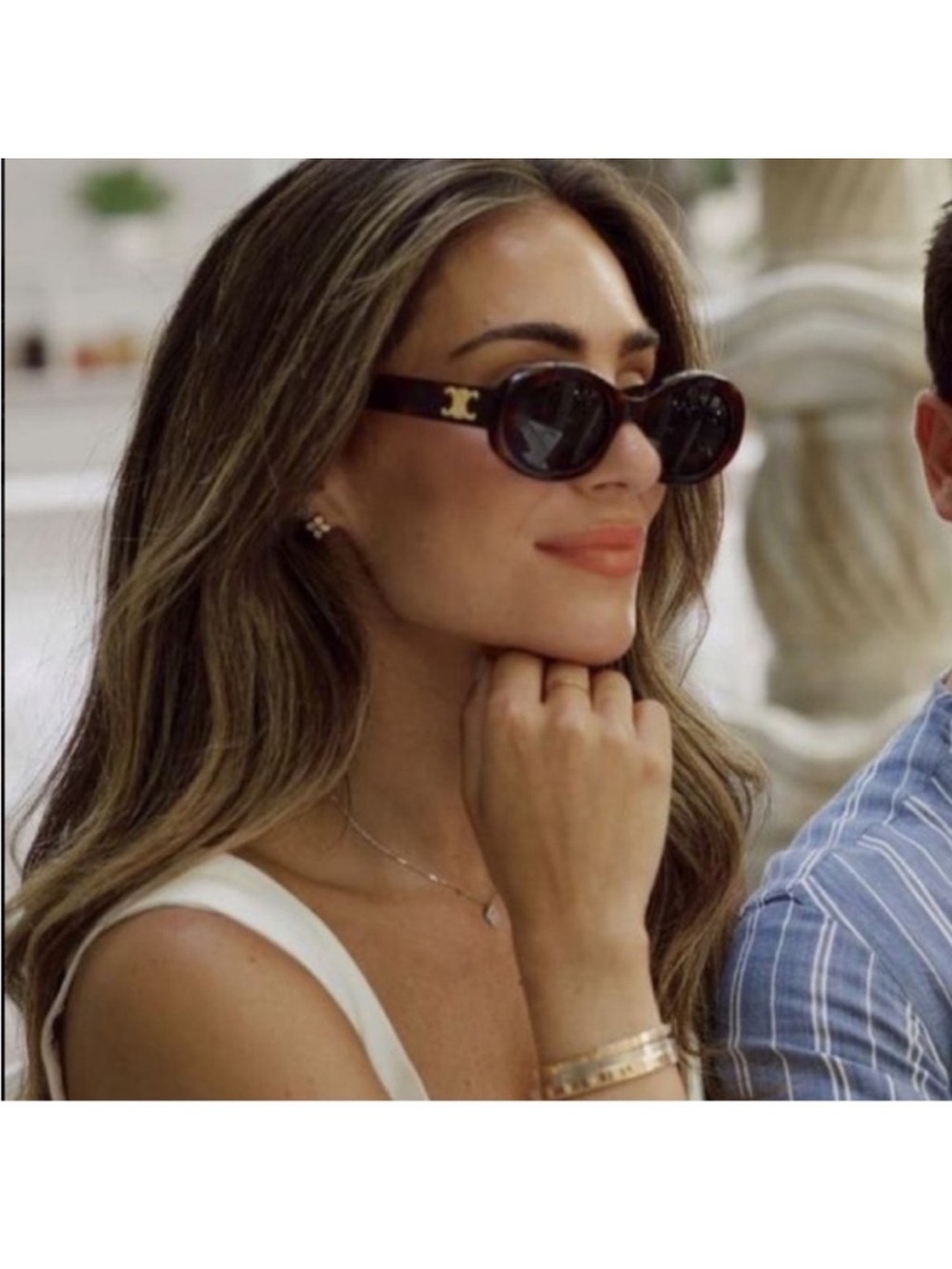Celine Triomphe Oval Sunglasses - Picture 3 of 5